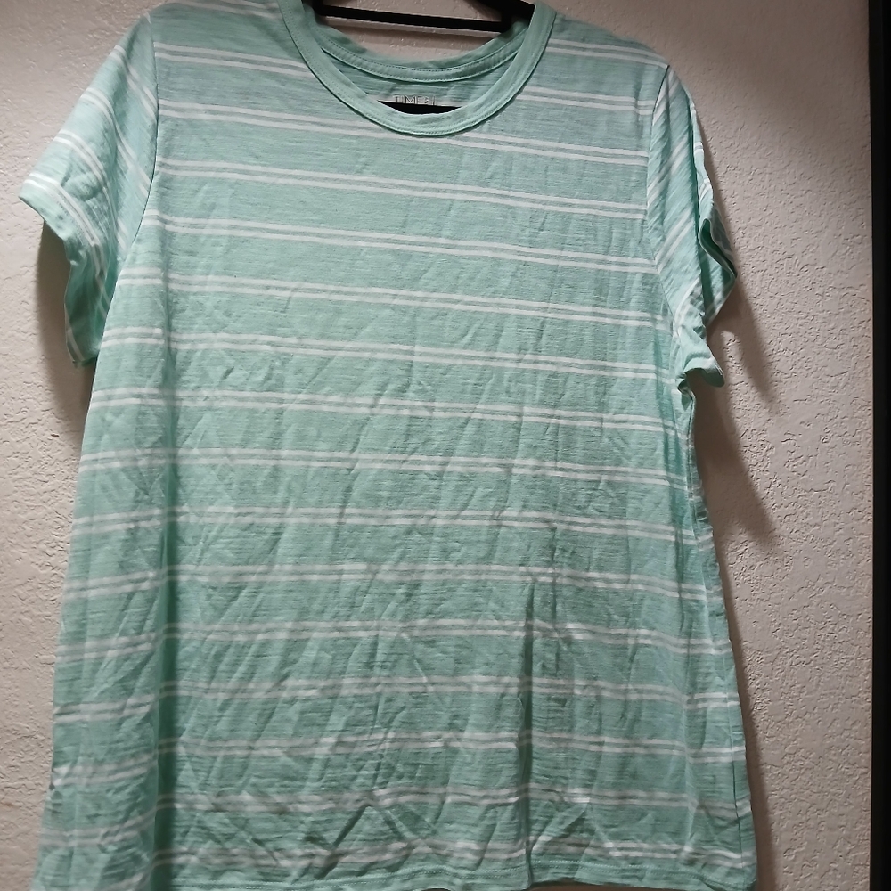 Time and tru  nwot size XXL Mint Green Striped